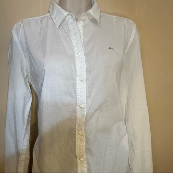 Lacoste White S-M Tunic button down - Picture 2 of 7